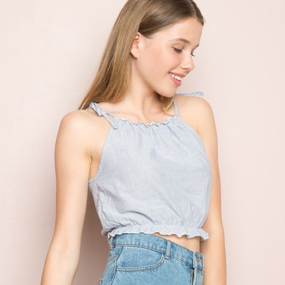 Brandy Melville Periwinkle Top - Picture 2 of 4